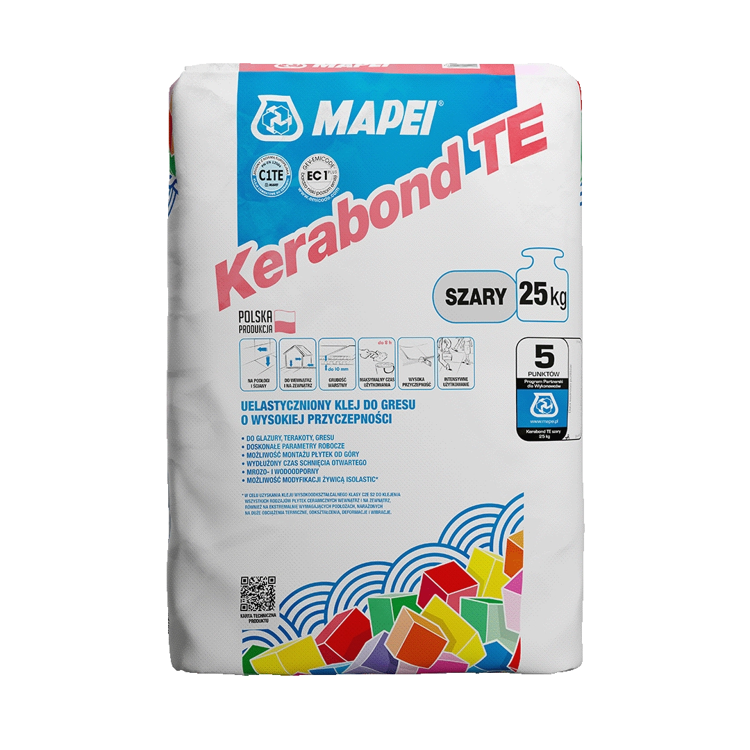 Wzmocniony klej cementowy Kerabond T-E MAPEI