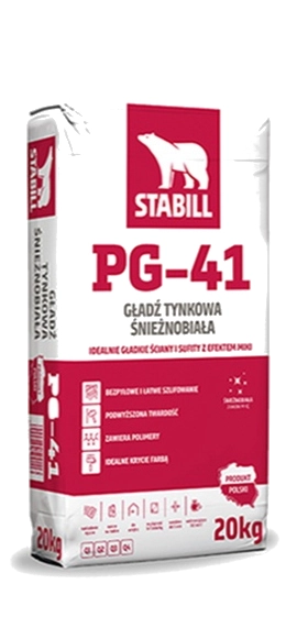 Gładź tynkowa śnieżnobiała PG-41 STABILL
