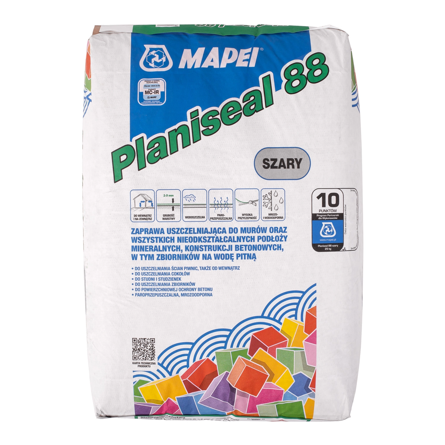 Zaprawa Cementowa Planiseal-88 Szara 25kg MAPEI